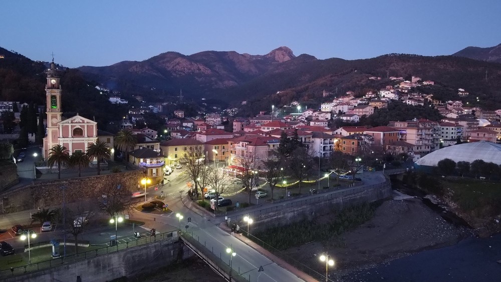 Casarza Ligure al tramonto